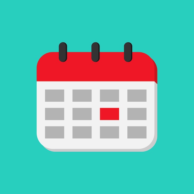 Illustrazione vettoriale per l'icona del calendario