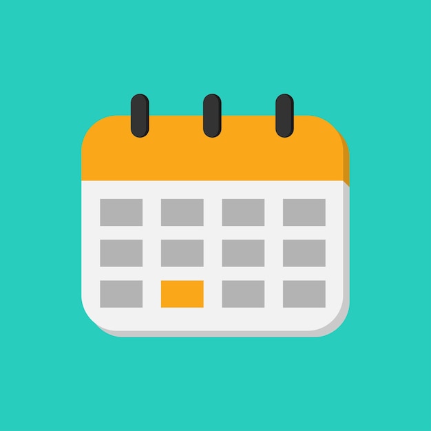 Illustrazione vettoriale per l'icona del calendario