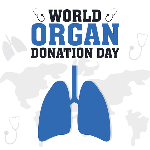 illustrazione vettoriale per la Giornata mondiale della donazione di organi