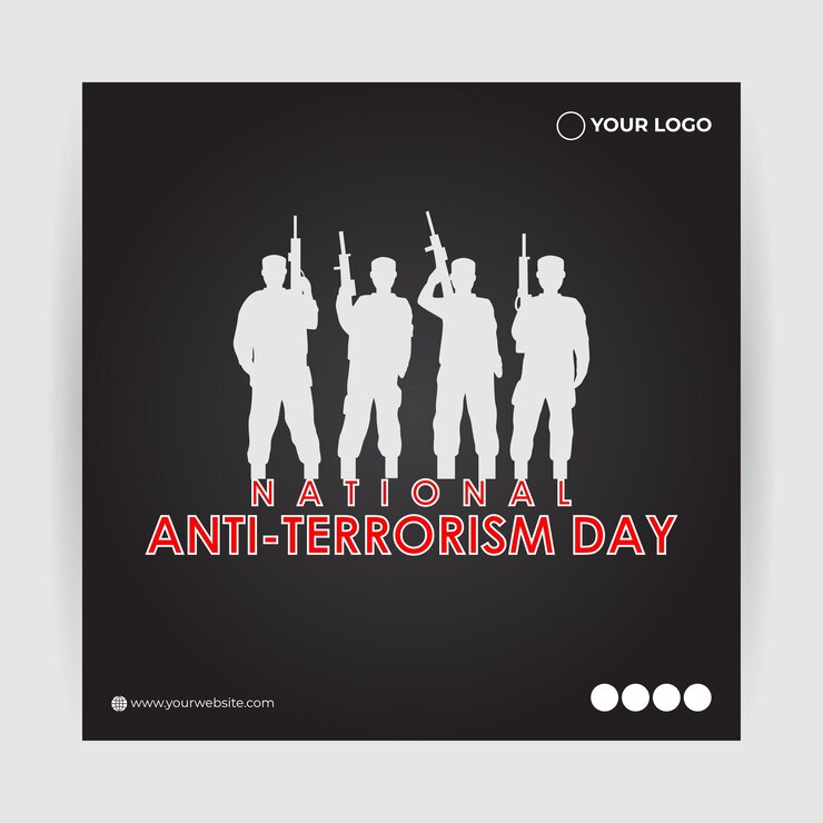 Vettore illustrazione vettoriale per la giornata nazionale antiterrorismo del 21 maggio