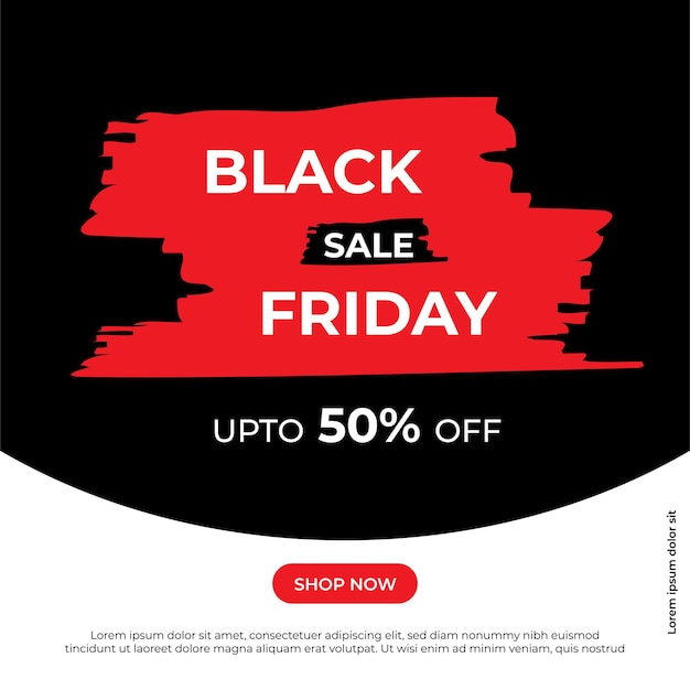 Illustrazione vettoriale per la vendita del Black Friday