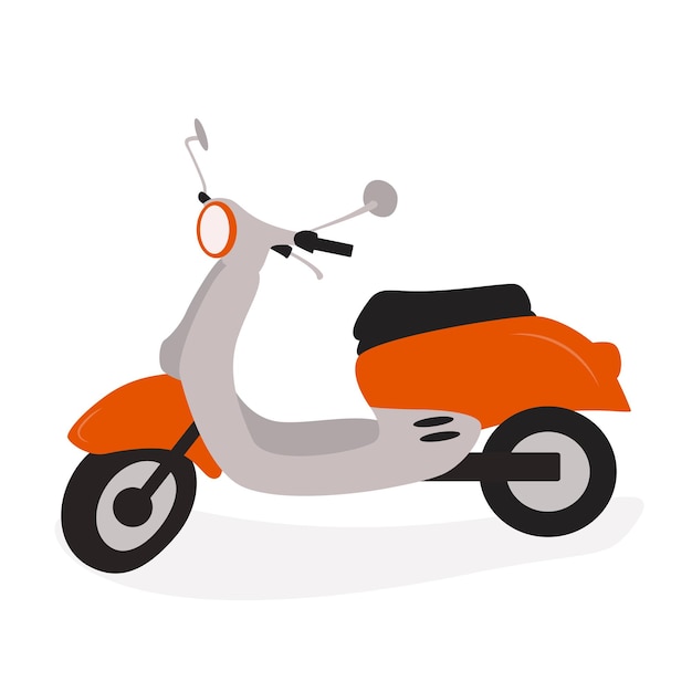 Illustrazione vettoriale piatta della moto