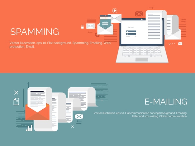 Illustrazione vettoriale ricerca web flat computing background programmazione codifica ricerca di sviluppo