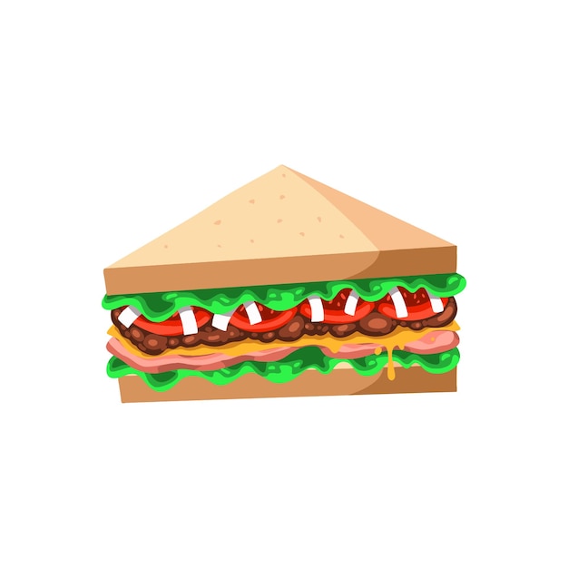 illustrazione vettoriale sandwich