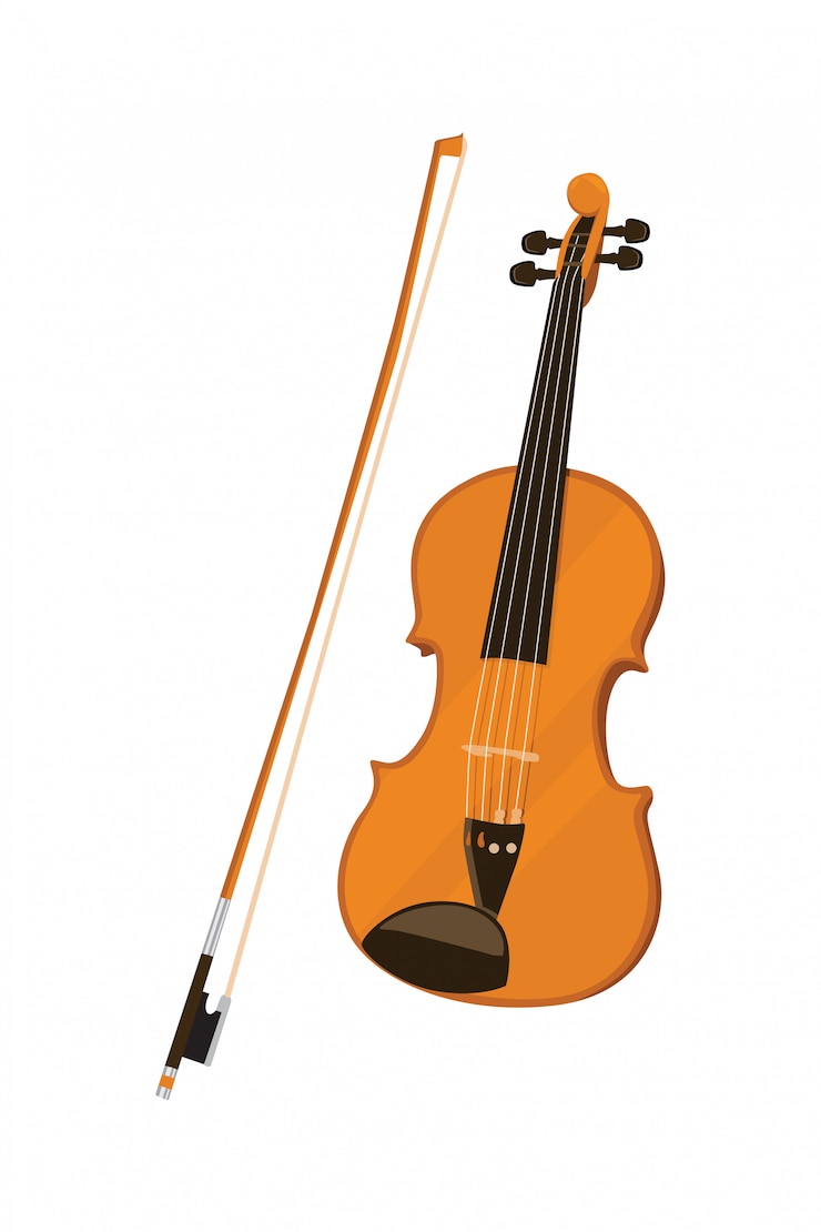 Illustrazione vettoriale strumento strumento violino