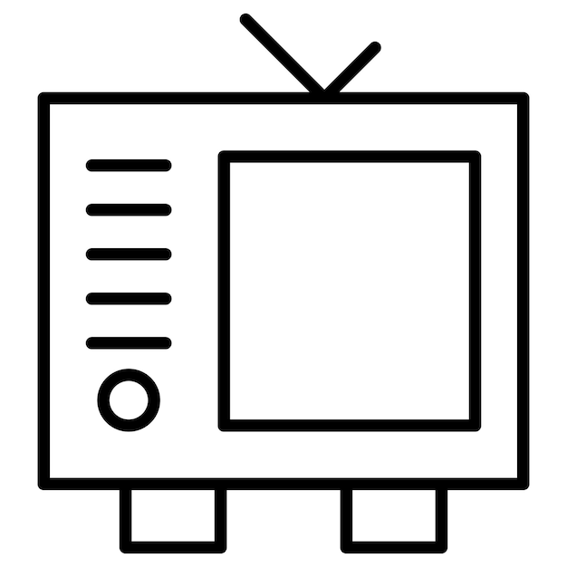 Illustrazione vettoriale televisiva