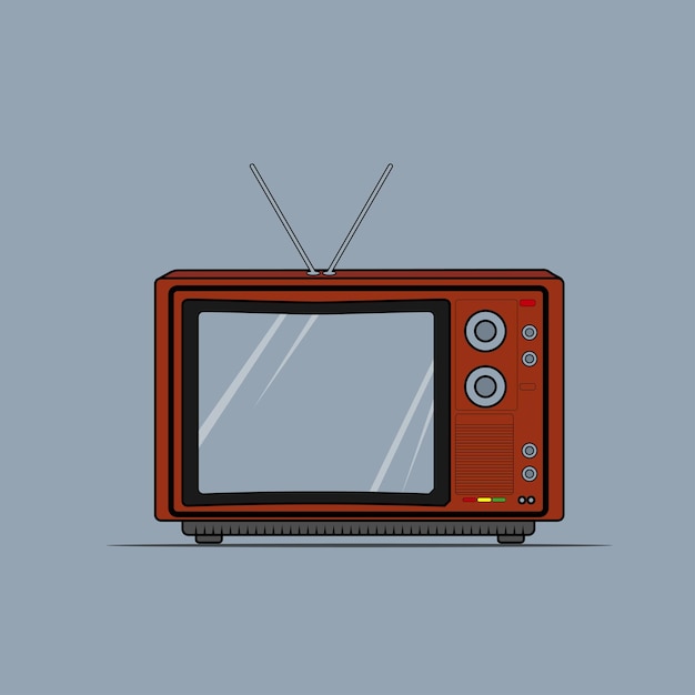 Illustrazione vettoriale tv di epoca classica