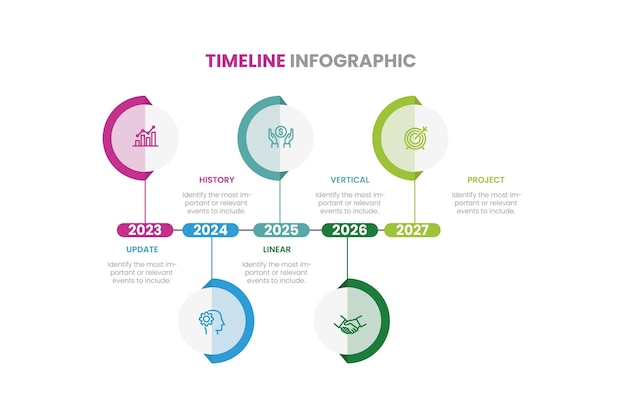Illustrazione vettoriale Un modello infografico con 4 passaggi e un'immagine di quattro rettangoli e un cerchio