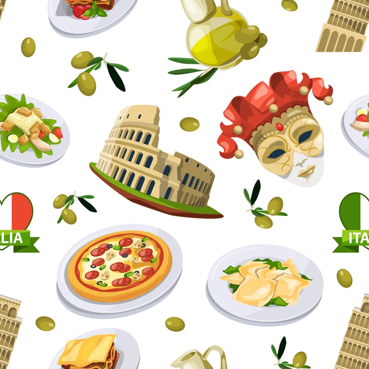 Illustrazioni di gelati diversi. Vector seamless. Priorità bassa del reticolo del gelato della cialda e del cioccolato