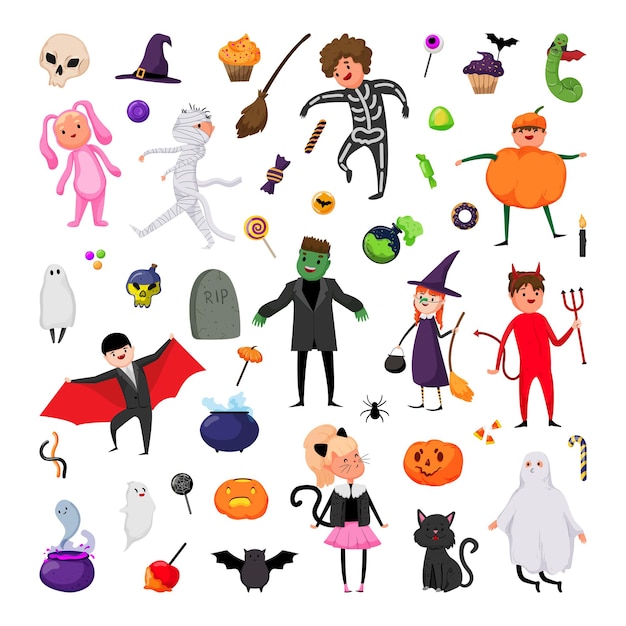 Illustrazioni divertenti per il giorno di Halloween