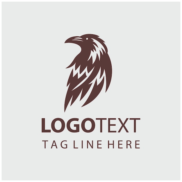 Illustrazioni vettoriali del logo Crow
