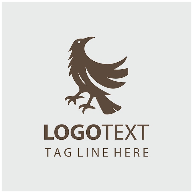 Illustrazioni vettoriali del logo Crow