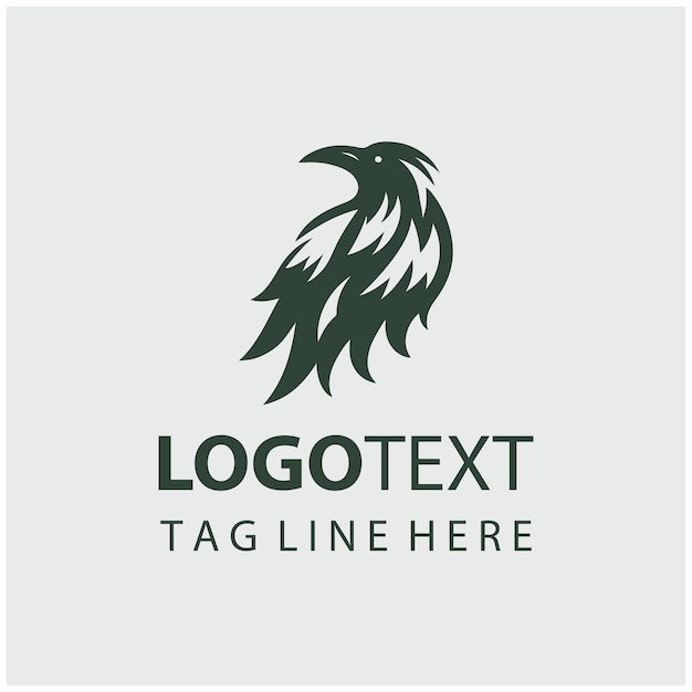Illustrazioni vettoriali del logo Crow