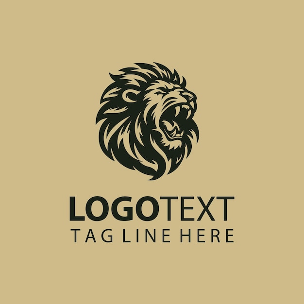 Illustrazioni vettoriali del logo del leone