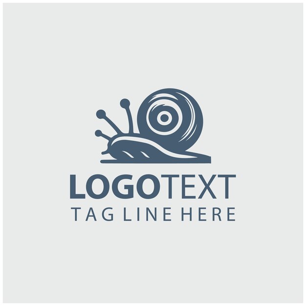 Illustrazioni vettoriali del logo delle lumache