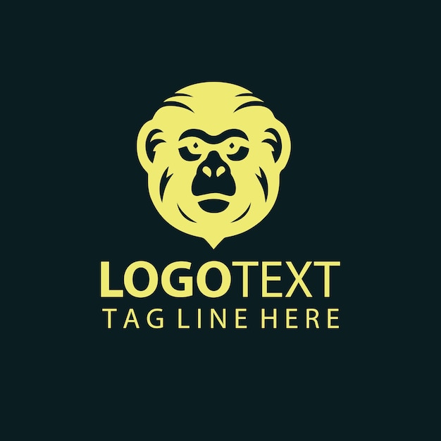 Illustrazioni vettoriali del logo delle scimmie