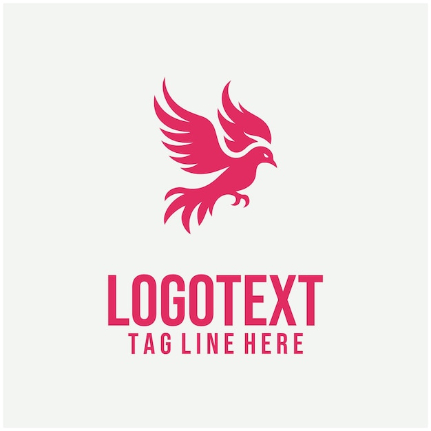 Illustrazioni vettoriali del logo Flame Bird