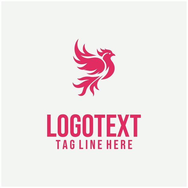 Illustrazioni vettoriali del logo Flame Bird