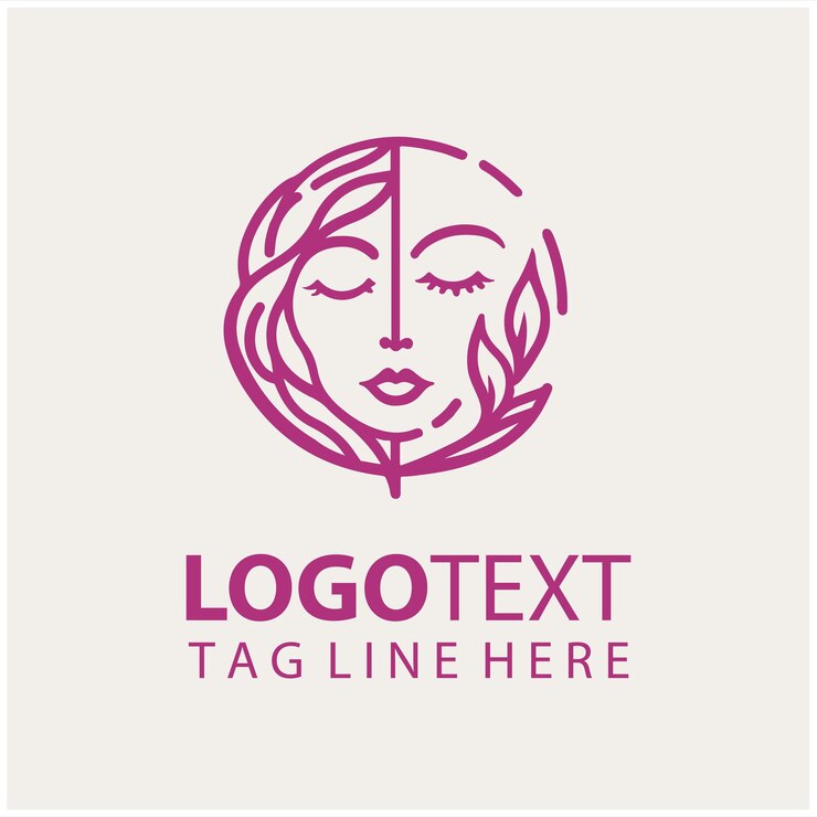 Illustrazioni vettoriali del logo Lady Face