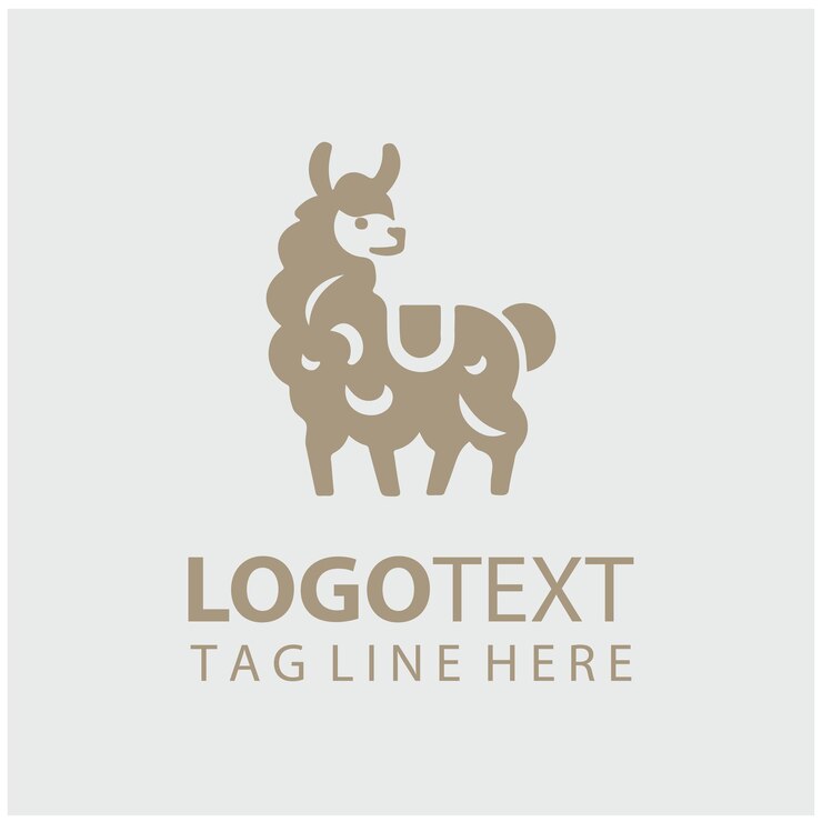 Illustrazioni vettoriali del logo Llama