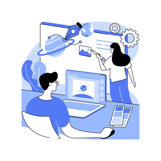 Illustrazioni vettoriali di cartoni animati isolati di branding