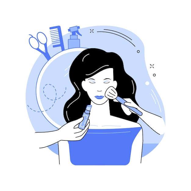 Illustrazioni vettoriali di cartoni animati isolati per il trucco dell'evento
