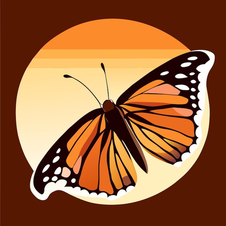 Vettore illustrazioni vettoriali di farfalle la bellezza della natura reinventata