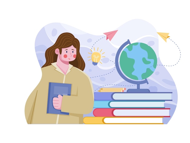 Ilustrasi Selamat Hari Guru nasional significa illustrazione Happy National Teachers Day