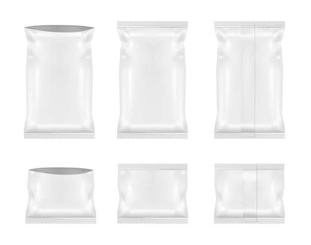 Imballaggio aperto per snack, patatine, zucchero e spezie