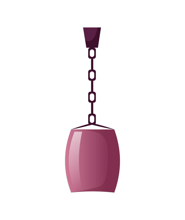 Vettore immagine di mobili per saloni di bellezza questa illustrazione presenta un affascinante lampadario rosa di lusso