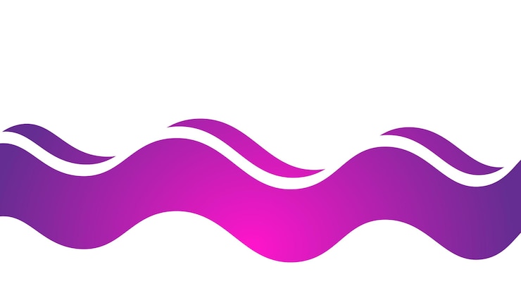 Vettore immagine vettoriale dell'elemento d'onda viola per sfondo o presentazione