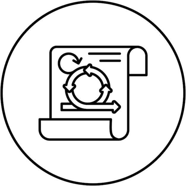 Immagine vettoriale dell'icona dei principi Agile Può essere utilizzata per Agile