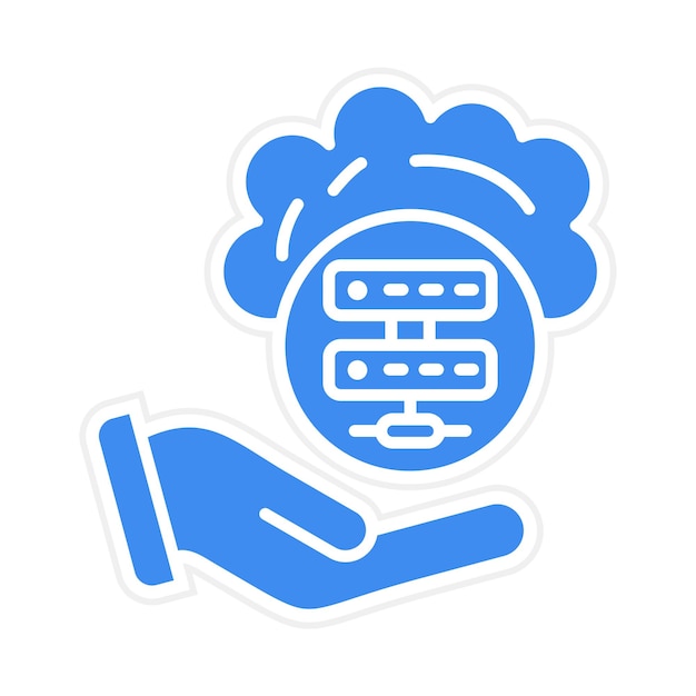 Immagine vettoriale dell'icona dei servizi di hosting Può essere utilizzata per il web hosting