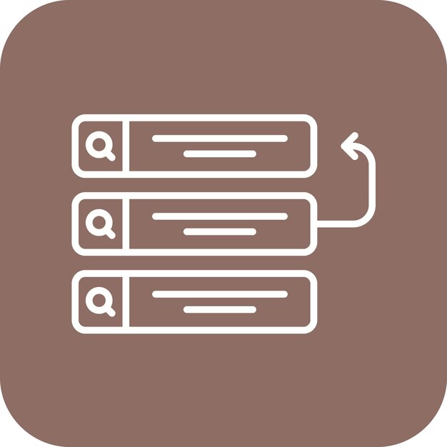 Immagine vettoriale dell'icona del backlog Può essere utilizzata per UX e UI
