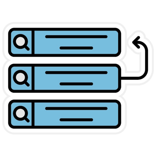 Immagine vettoriale dell'icona del backlog Può essere utilizzata per UX e UI
