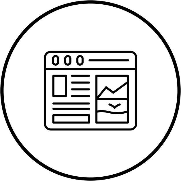 Immagine vettoriale dell'icona del browser Web Può essere utilizzata per il Web Hosting