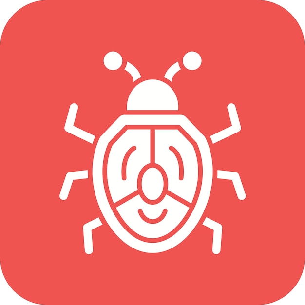 Immagine vettoriale dell'icona del bug Può essere utilizzata per No Code