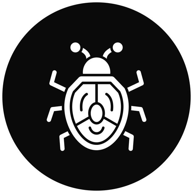 Immagine vettoriale dell'icona del bug Può essere utilizzata per No Code
