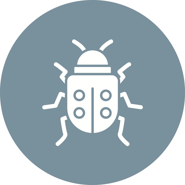 Immagine vettoriale dell'icona del bug Può essere utilizzata per UX e UI
