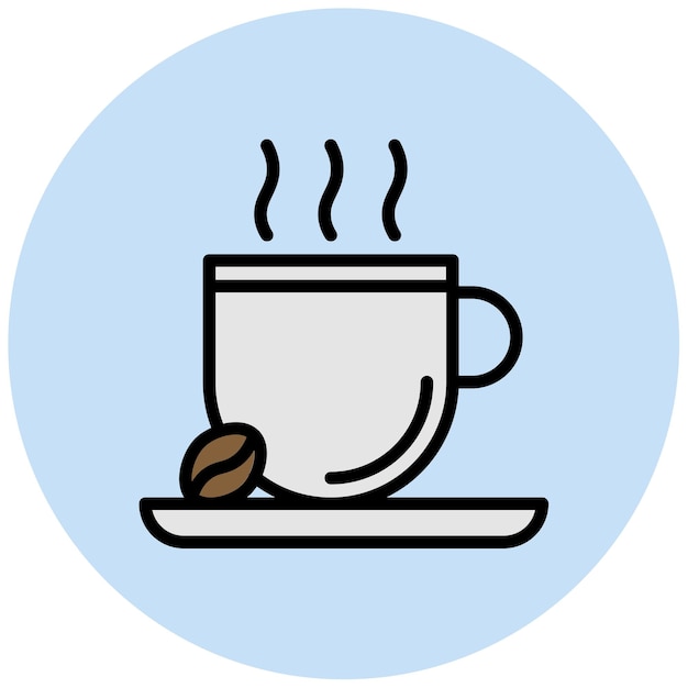 Immagine vettoriale dell'icona del caffè Può essere utilizzata per lo spazio di coworking