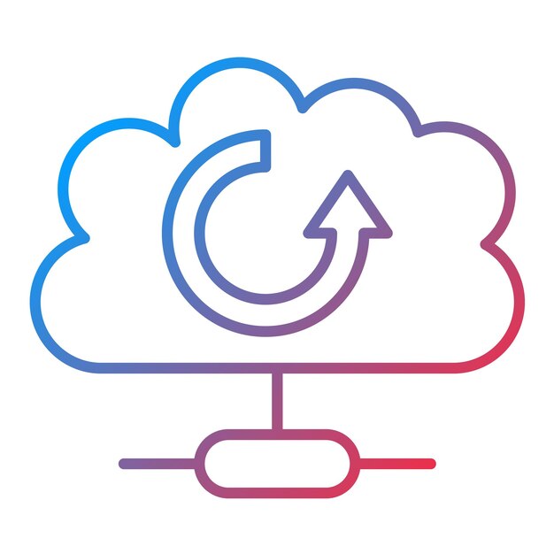 Immagine vettoriale dell'icona del cavo del database Può essere utilizzata per l'hosting web