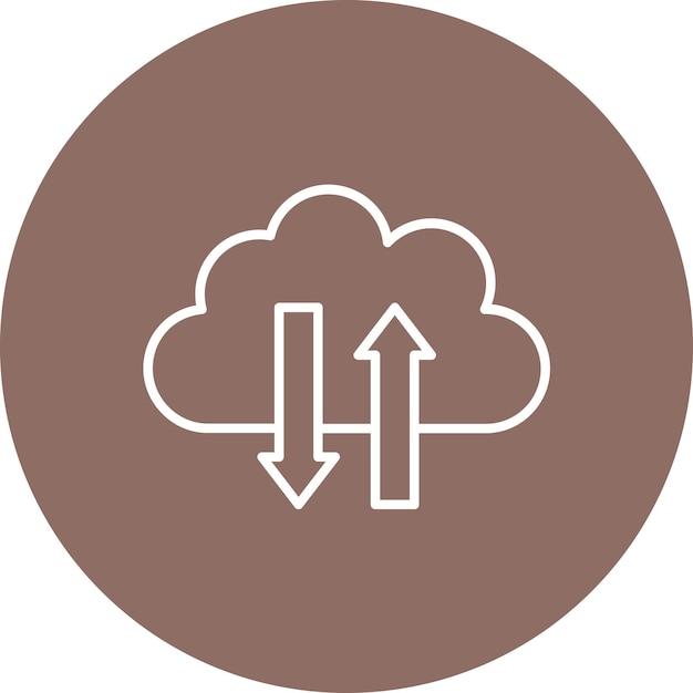 Immagine vettoriale dell'icona del cloud switch Può essere utilizzata per il cloud computing