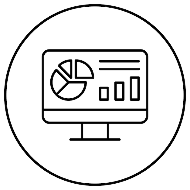 Immagine vettoriale dell'icona del dashboard del sito web Può essere utilizzata per l'hosting web