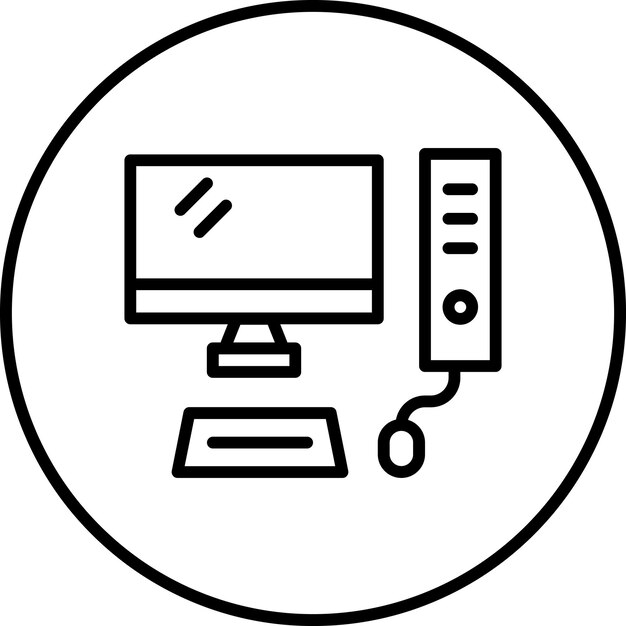 Immagine vettoriale dell'icona del desktop Può essere utilizzata per la batteria e l'alimentazione