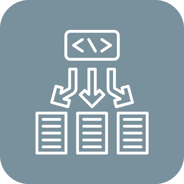 Immagine vettoriale dell'icona del framework Può essere utilizzata per No Code