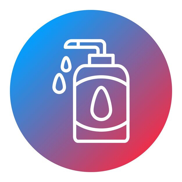 Immagine vettoriale dell'icona del sapone liquido Può essere utilizzata per la lavanderia