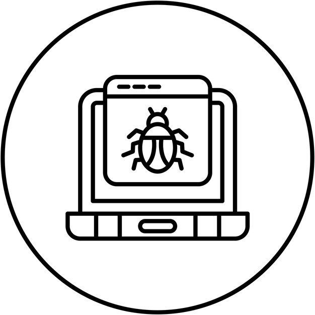 Immagine vettoriale dell'icona del sito web hackerata Può essere utilizzata per la sicurezza informatica