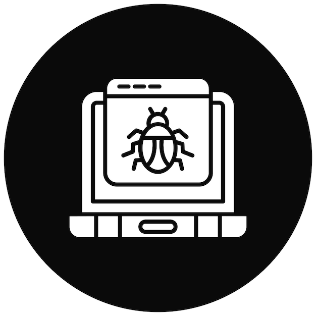 Immagine vettoriale dell'icona del sito web hackerata Può essere utilizzata per la sicurezza informatica