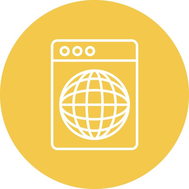 Immagine vettoriale dell'icona del sito web Può essere utilizzata per No Code