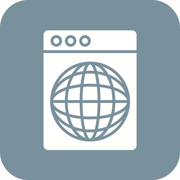 Immagine vettoriale dell'icona del sito web Può essere utilizzata per No Code